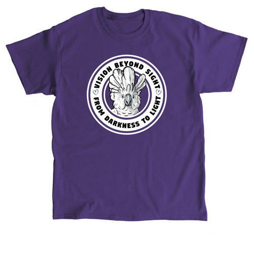 Boo's Vision Beyond Sight, a Purple Classic Unisex Tee
