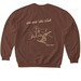 2024-25 for the ppl who (snow) ball, a Cocoa Softstyle Crewneck Sweatshirt (back-view)