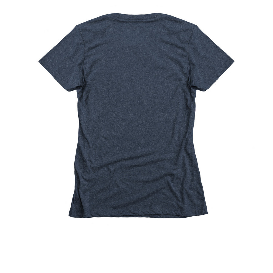 Life is GOOD, a Midnight Navy Women's Slim Fit Tee (back-view)