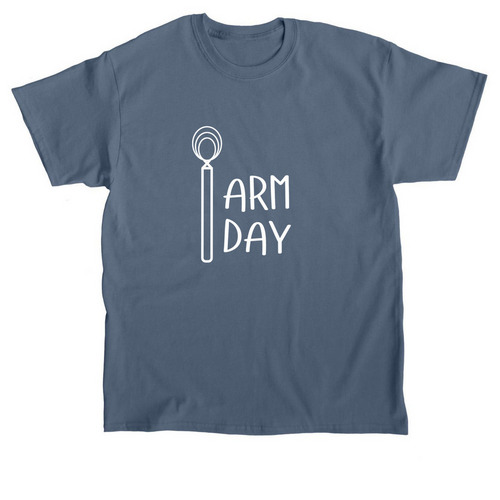 Arm Day, a Indigo Blue Classic Unisex Tee