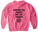 NO DEMONS, a Pink Lemonade Softstyle Pullover Hoodie (back-view)
