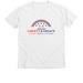 Parade, a Solid White Blend Premium V-Neck Tee