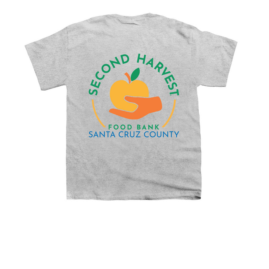 Second Harvest Wear for Youth, a Sport Grey Youth Unisex Tee (back-view)