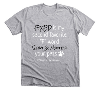 Spay and Neuter, a Athletic Heather Premium Unisex Tee