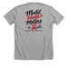 We love Big Red, a Athletic Heather Premium Unisex Tee (back-view)