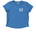Port of Atlantia Crew - Tanks, a Azure Blue Allmade Eco Triblend Women?s Scoop Neck Tee