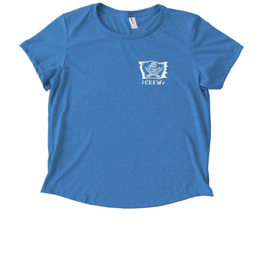 Port of Atlantia Crew - Tanks, a Azure Blue Allmade Eco Triblend Women?s Scoop Neck Tee