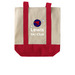 Lewis Ski Club - Tote Bags, a Natural/Red