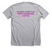 Foundation to Fight H-ABC Store, a Athletic Heather Premium Unisex Tee (back-view)