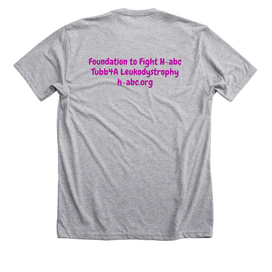 Foundation to Fight H-ABC Store, a Athletic Heather Premium Unisex Tee (back-view)