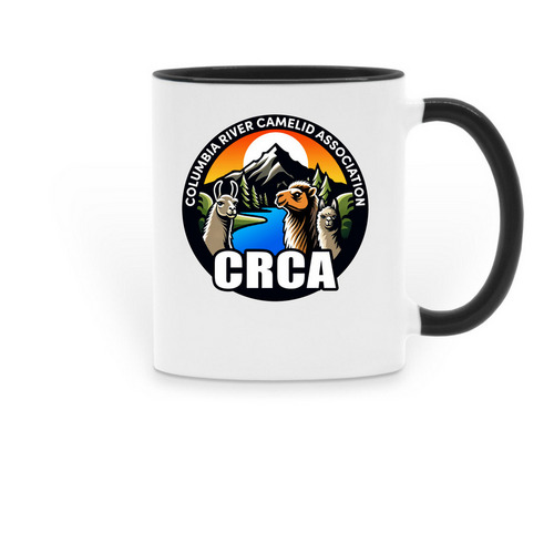 Columbia River Camelids Association&nbsp;, a Black Two-Tone Ceramic Mug