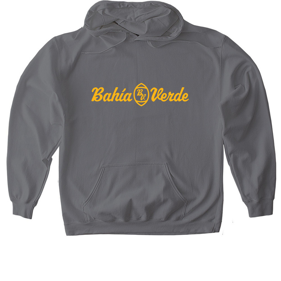 Bah?a Verde Vintage Gold, a Charcoal Gildan Softstyle Pullover Hoodie