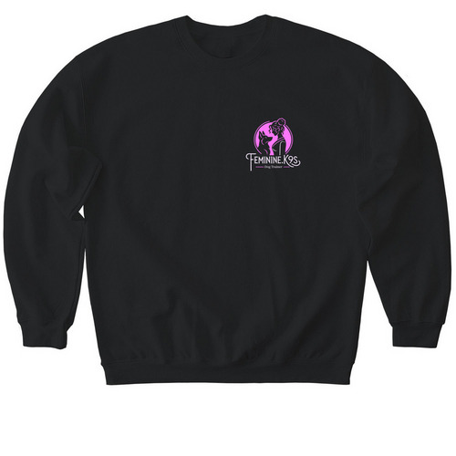 Logo, a Black Softstyle Crewneck Sweatshirt