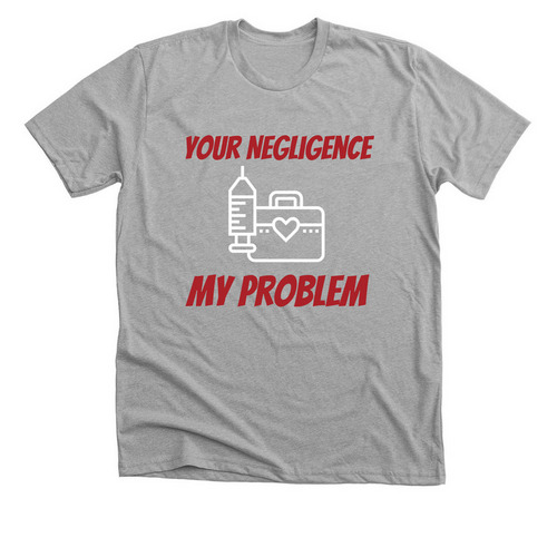Funny Tees, a Athletic Heather Premium Unisex Tee