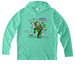 Kapou - athletic wear, a Bright Seafoam UV Performance Long Sleeve Hoodie