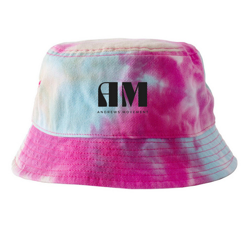 Rose Island Special Edition TieDye Bucket Hat, a Raspberry Mist Printed Tie Dye Bucket Hat