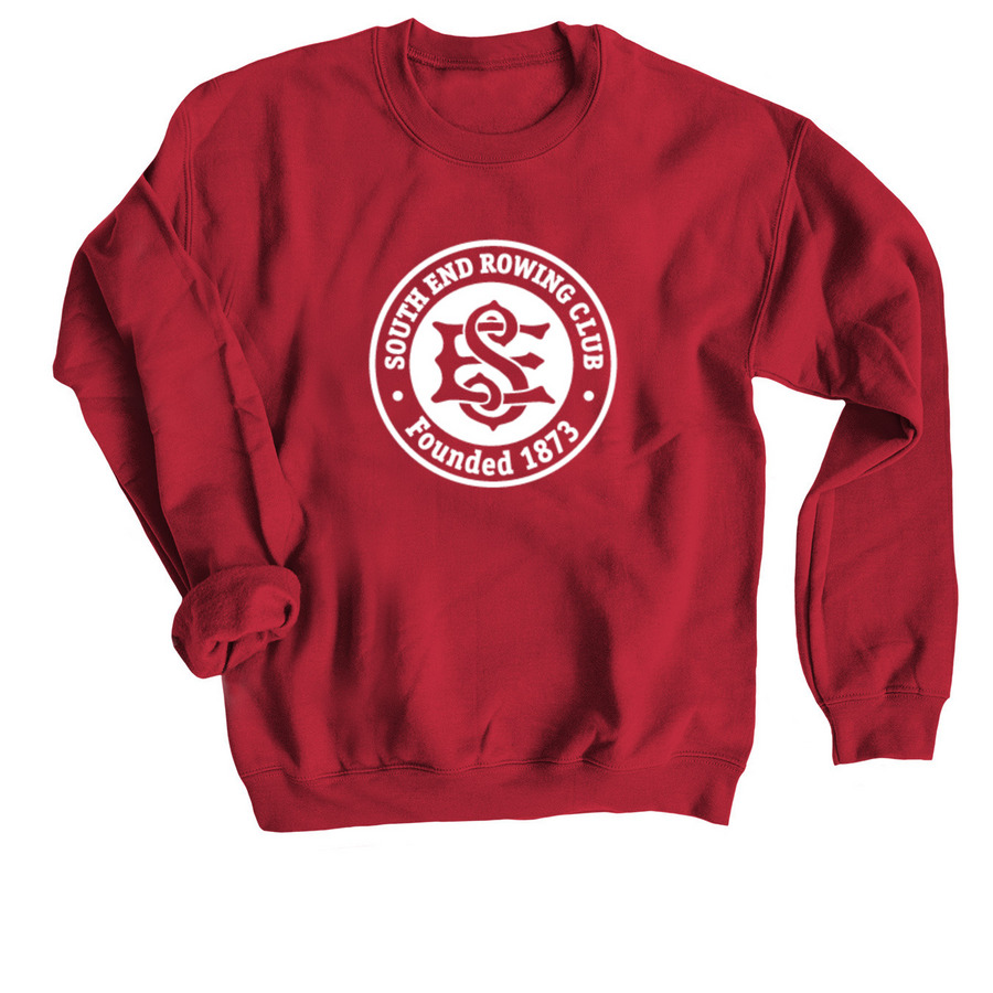 Classic SERC Gear, a Cardinal Red Crewneck Sweatshirt