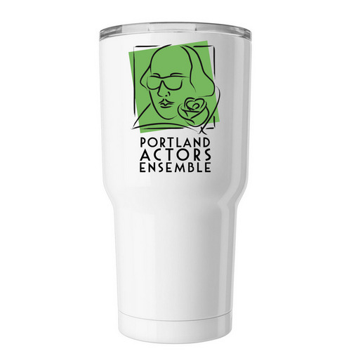 Portland Actors Ensemble Tumbler, a White Insulated Tumbler