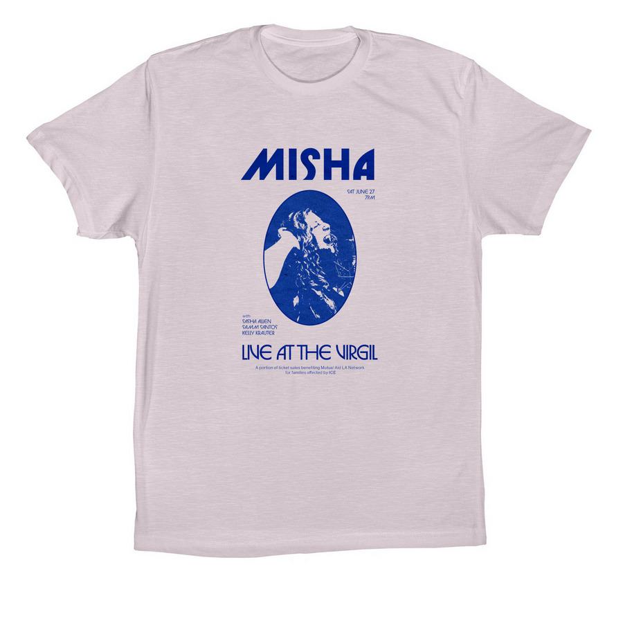 MISHA Live At The Virgil - MERCH, a Lavender Dust Premium Cotton Tee
