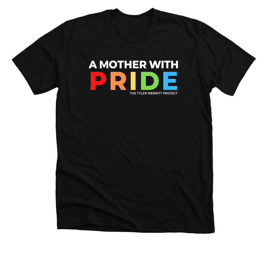 A Mother with PRIDE, a Solid Black Blend Premium Unisex Tee
