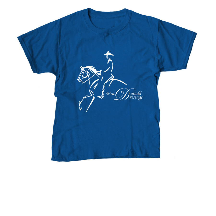 MacDonald Dressage Western Shirt, a Royal Blue Youth Unisex Tee