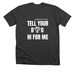 Tell Your Dog Hi For Me!, a Dark Grey Heather Premium Unisex Tee