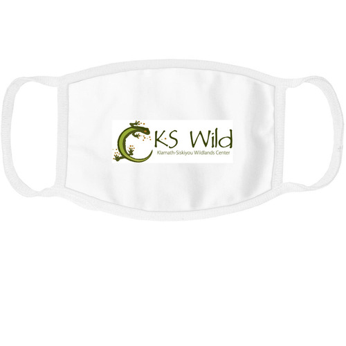 Stay Safe- Stay Wild!, a White Cotton Face Mask