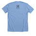 Laser Shark T-Shirt, a Heather Carolina Blue Premium Unisex Tee (back-view)