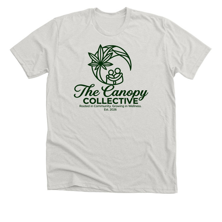 Join The Canopy, a Heather Cement Premium Unisex Tee
