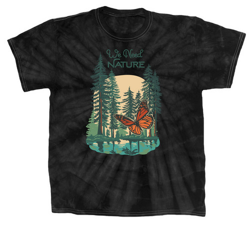 Earth Day 2025&nbsp;, a Black Classic Tie Dye Tee