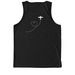 Fly With Heart, a Deep Black Allmade Eco Triblend Tank (back-view)