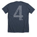 ATL vs ALS Lou Gehrig Day, a Heather Midnight Navy Premium Unisex Tee (back-view)