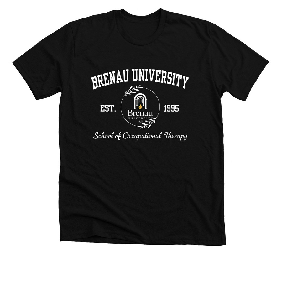 Brenau OT- Dark Fabric, a Solid Black Blend Premium Unisex Tee