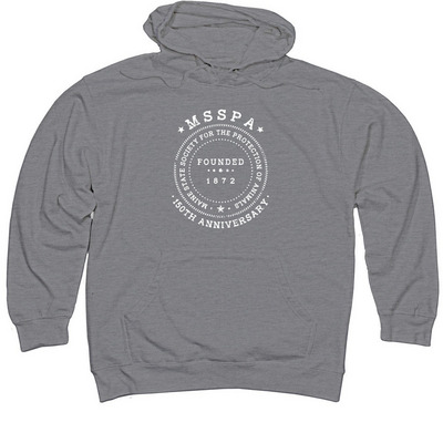MSSPA 150th Anniversary Fundraiser, a Gunmetal Heather Midweight Pullover Hoodie