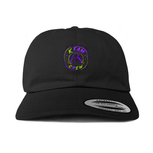 KFAM Crew Hat, a Black Printed Classic Baseball Cap