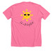 sunshine, a Neon Pink Premium Unisex Tee (back-view)