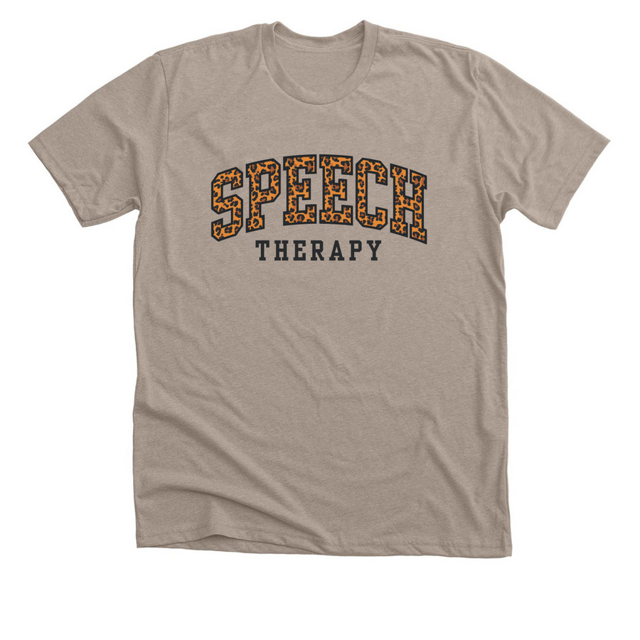 Wild About Speech Therapy, a Heather Stone Premium Unisex Tee