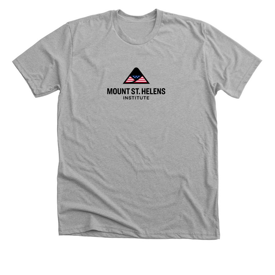 MSHI Celebrates America 250: Flag Logo, a Athletic Heather Premium Unisex Tee