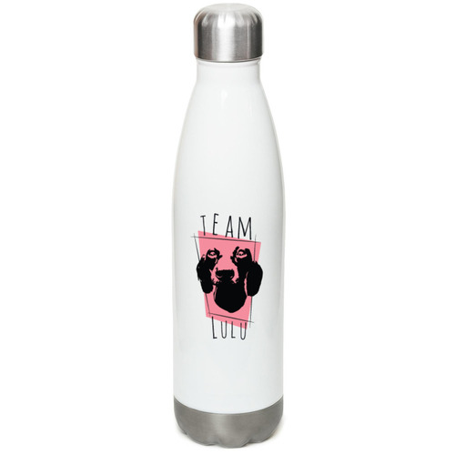 Team LuLu Water Bottle, a White Stainless Steel Water Bottle