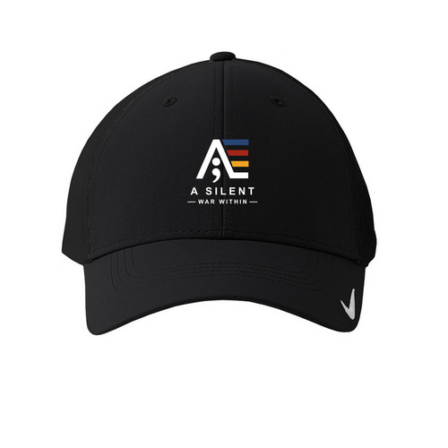 A Silent War Within | Headwear Collection, a Black Printed Nike Dri-FIT Legacy Performance Cap