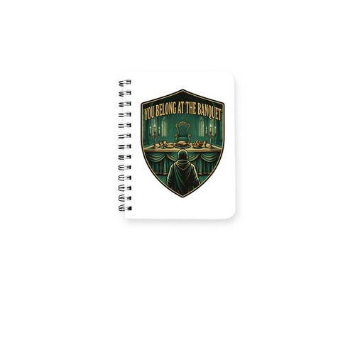 The Banquet Notebook, a White Spiral Notebook
