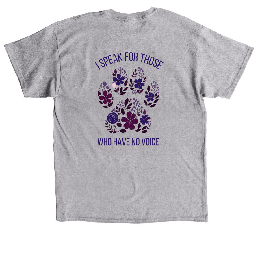 National Action Week for Animals 2026, a Sport Grey Classic Unisex Tee (back-view)