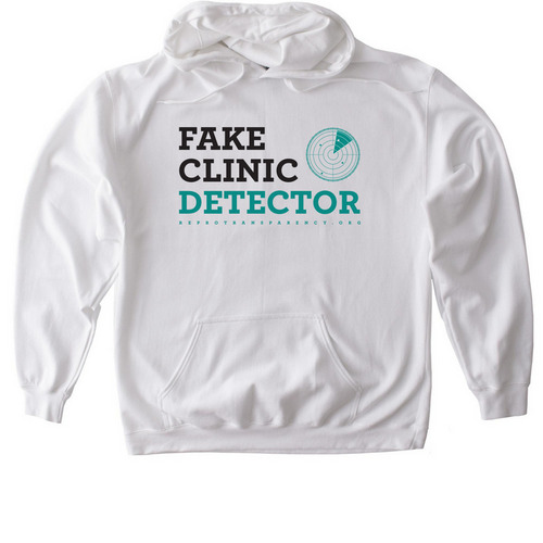 Fake Clinic Detector | Spotlight&nbsp;, a White Gildan Softstyle Pullover Hoodie