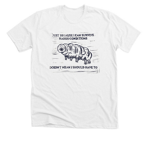 Tardigrade Shirt, a Solid White Blend Premium Unisex Tee
