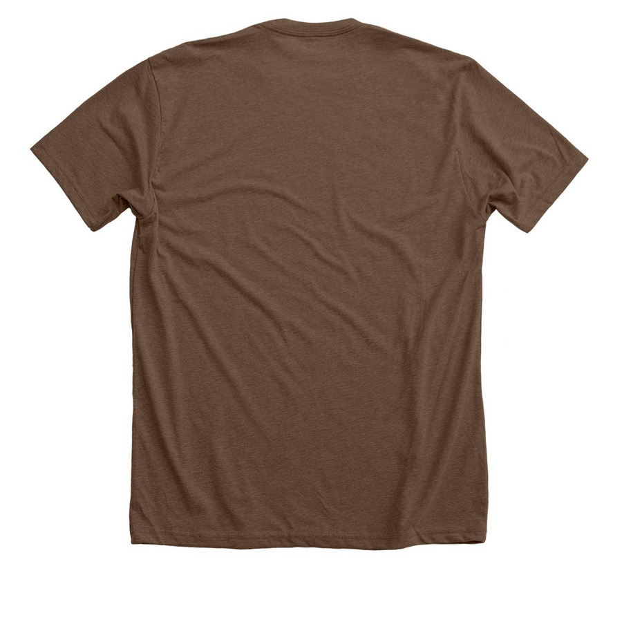 Springfield Life is Brew-tiful, a Heather Brown Premium Unisex Tee (back-view)