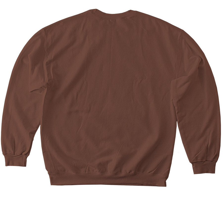 be someone?s warm fuzzy(warm tone)&nbsp;, a Cocoa Softstyle Crewneck Sweatshirt (back-view)