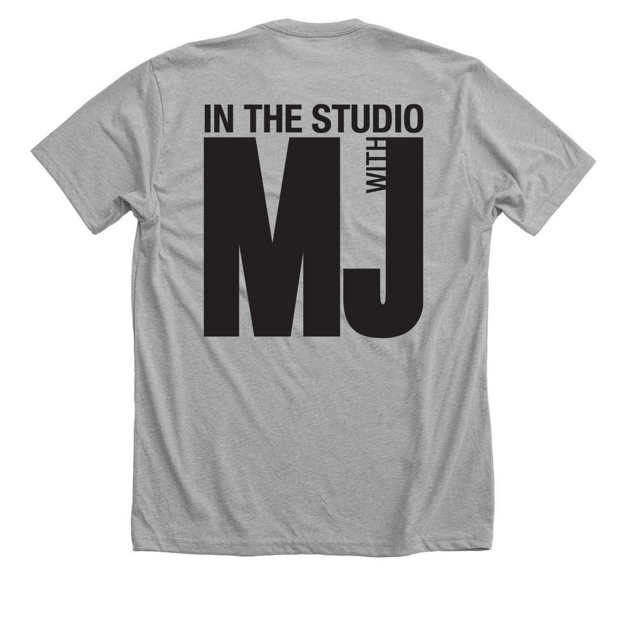 ITSWMJ Classic Shirt (Black Logo)&nbsp;, a Athletic Heather Premium Unisex Tee (back-view)
