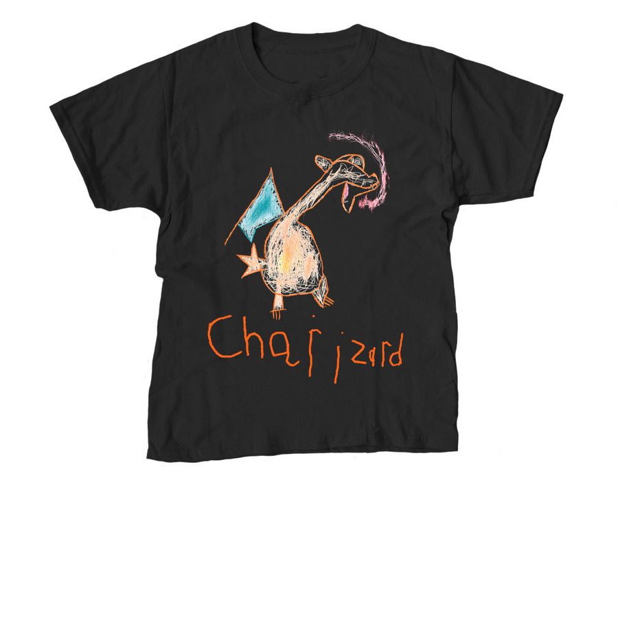 Louie's Charizard, a Black Youth Unisex Tee