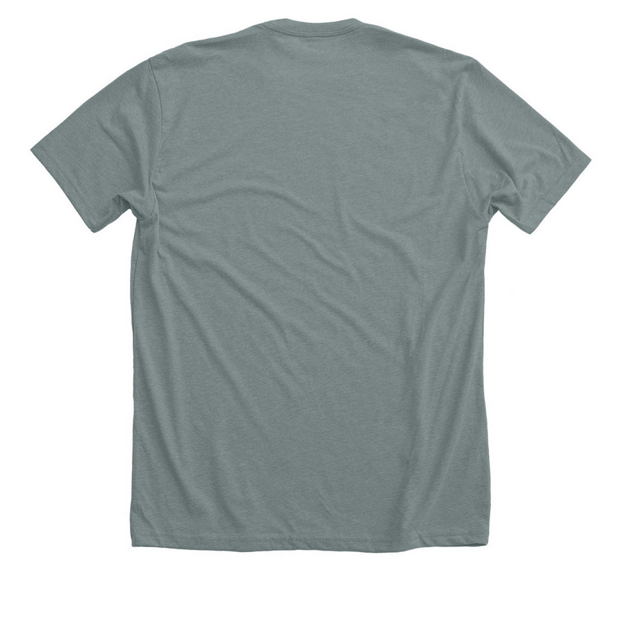 Classified Leadership Institute 2026, a Heather Blue Storm Premium Unisex Tee (back-view)