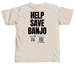 The Banjo Project, a Ivory Comfort Colors Unisex Tee (back-view)